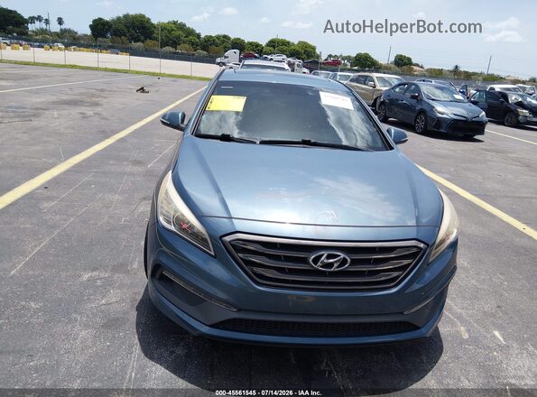 5NPE34AF4GH388967 2016 HYUNDAI SONATA Blue Dashboard view