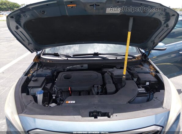 5NPE34AF4GH388967 2016 HYUNDAI SONATA Blue Rear view