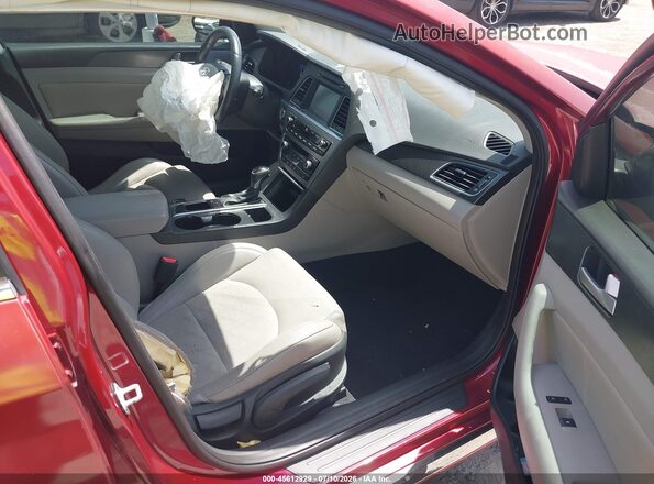 5NPE34AF4GH412992 2016 HYUNDAI SONATA Red Front interior view