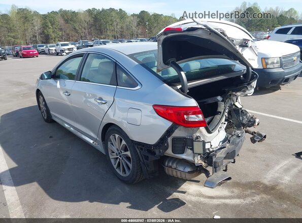 5NPE34AF4GH424155 2016 HYUNDAI SONATA Silver Trasero izquierdo