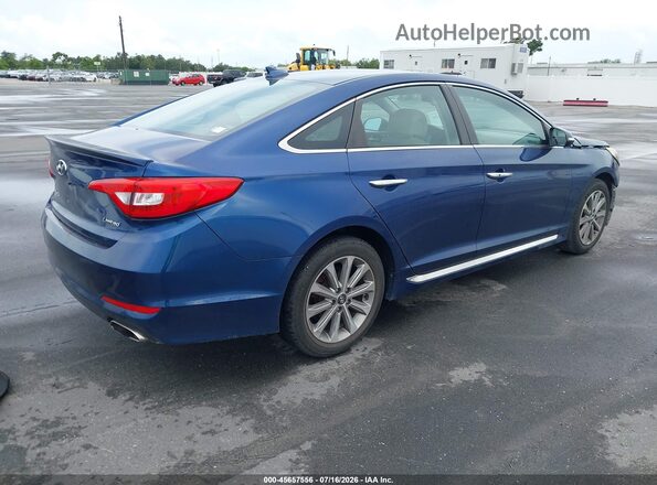 5NPE34AF4GH426634 2016 HYUNDAI SONATA Blue Rear right