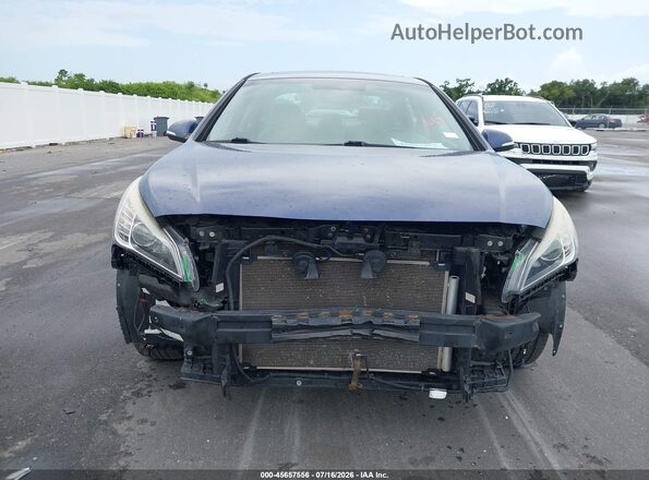 5NPE34AF4GH426634 2016 HYUNDAI SONATA Blue Rear interior view