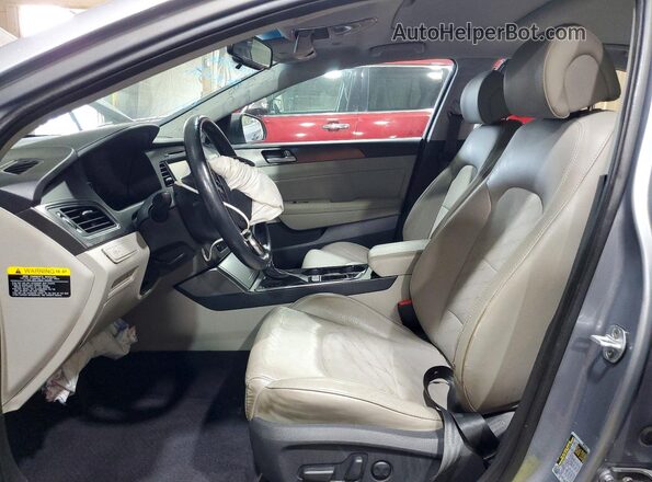 5NPE34AF4HH445301 2017 HYUNDAI SONATA Silver წინა სალონის ხედი