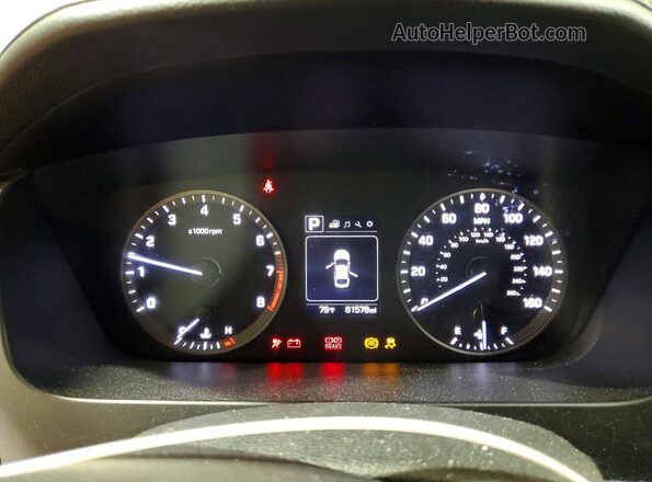 5NPE34AF4HH445301 2017 HYUNDAI SONATA Silver ხელსაწყოთა პანელის ხედი