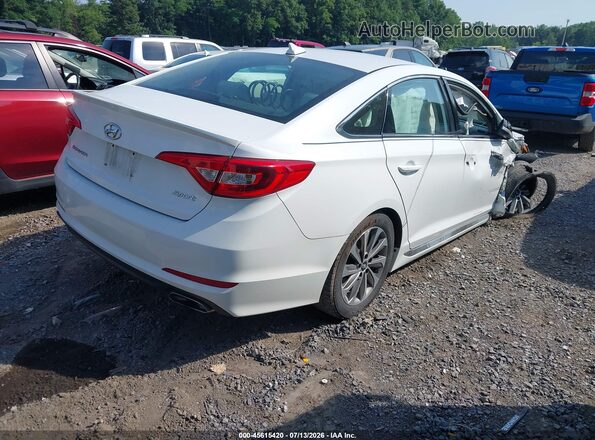 5NPE34AF4HH451485 2017 HYUNDAI SONATA White Tył prawy