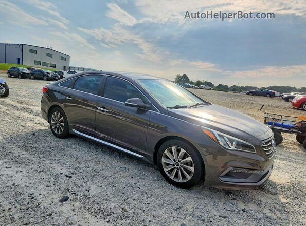 5NPE34AF4HH472661 2017 HYUNDAI SONATA Brown Przód prawy