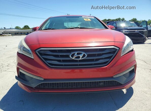 5NPE34AF4HH500426 2017 HYUNDAI SONATA Red Vista frontal