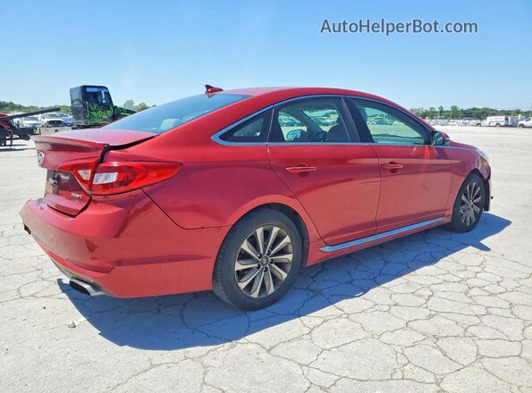 5NPE34AF4HH500426 2017 HYUNDAI SONATA Red Trasero derecho