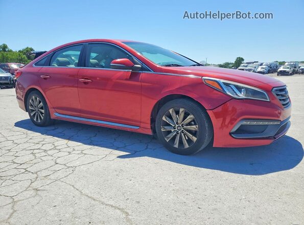 5NPE34AF4HH500426 2017 HYUNDAI SONATA Red Delantero derecho