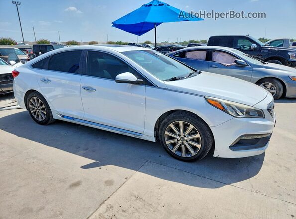 5NPE34AF4HH545947 2017 HYUNDAI SONATA White Przód prawy