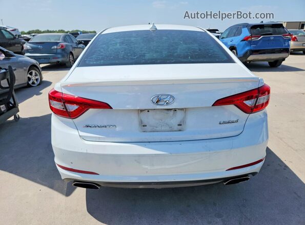 5NPE34AF4HH545947 2017 HYUNDAI SONATA White Widok z tyłu