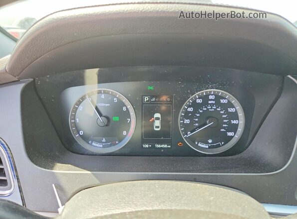 5NPE34AF4HH545947 2017 HYUNDAI SONATA White Widok zestawu wskaźników