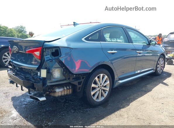 5NPE34AF4HH571030 2017 HYUNDAI SONATA Синий Задняя правая четверть
