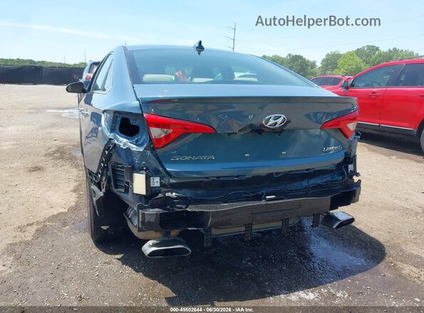 5NPE34AF4HH571030 2017 HYUNDAI SONATA Синий Вид спереди