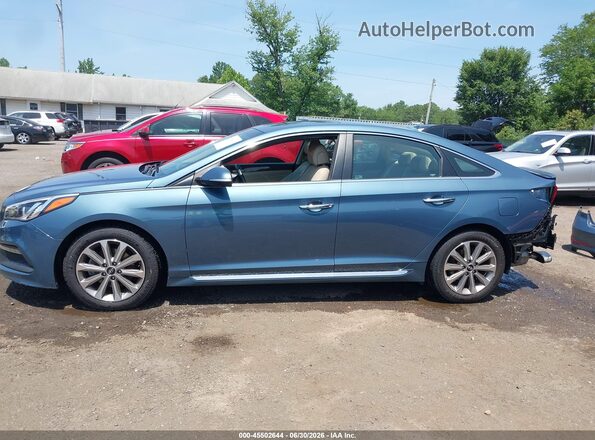 5NPE34AF4HH571030 2017 HYUNDAI SONATA Синий 
