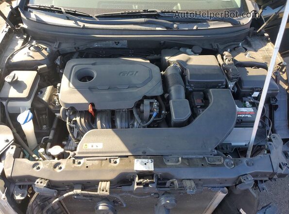 5NPE34AF4HH573182 2017 HYUNDAI SONATA Black Вид задньої частини салону