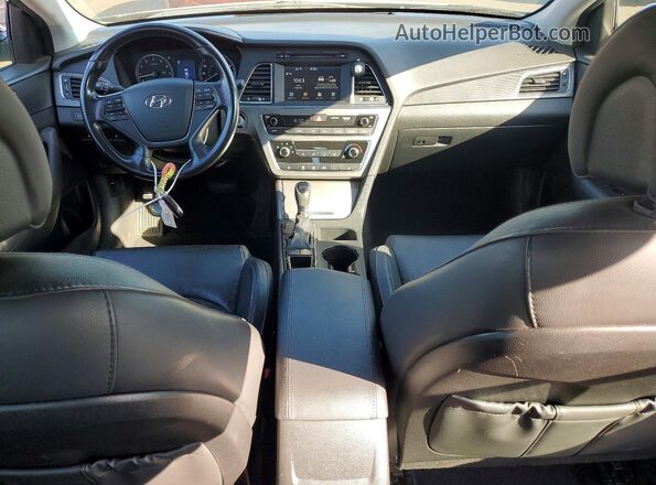 5NPE34AF4HH573182 2017 HYUNDAI SONATA Black Вид панелі приладів
