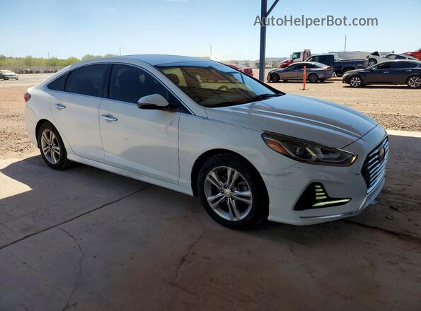 5NPE34AF4JH597472 2018 HYUNDAI SONATA White Przód prawy
