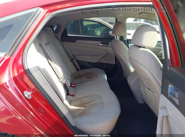 5NPE34AF4JH618434 2018 HYUNDAI SONATA Красный Вид наклейки с VIN-кодом