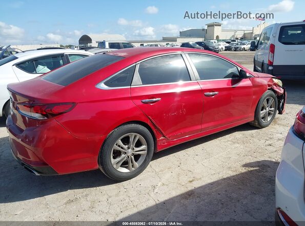 5NPE34AF4JH618434 2018 HYUNDAI SONATA Красный Панорамный вид салона 360°