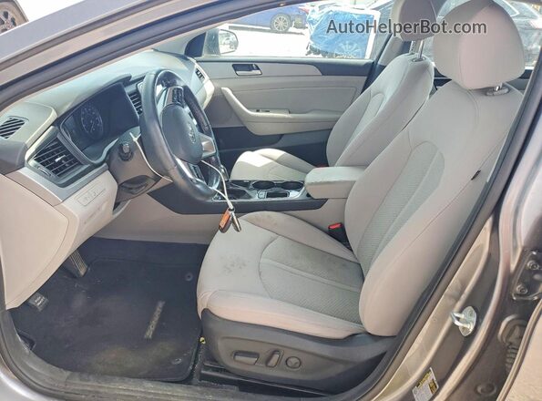 5NPE34AF4JH631023 2016 HYUNDAI SONATA Gray Widok wnętrza z przodu