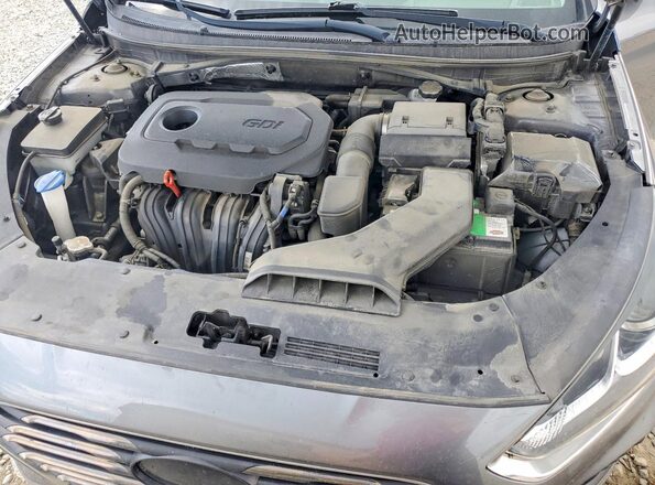 5NPE34AF4JH631023 2016 HYUNDAI SONATA Gray Widok wnętrza z tyłu