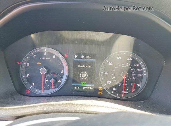 5NPE34AF4JH646864 2018 HYUNDAI SONATA White Вид щитка приладів