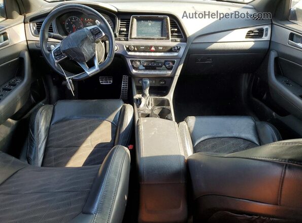 5NPE34AF4JH646864 2018 HYUNDAI SONATA White Вид панелі приладів