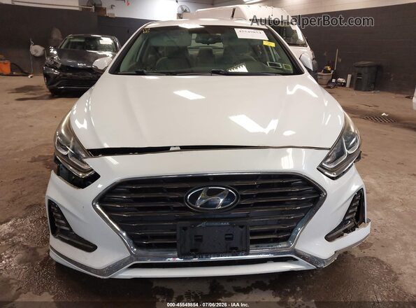 5NPE34AF4JH647531 2018 HYUNDAI SONATA Белый Вид щитка приборов