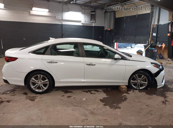 5NPE34AF4JH647531 2018 HYUNDAI SONATA Белый Вид задней части салона