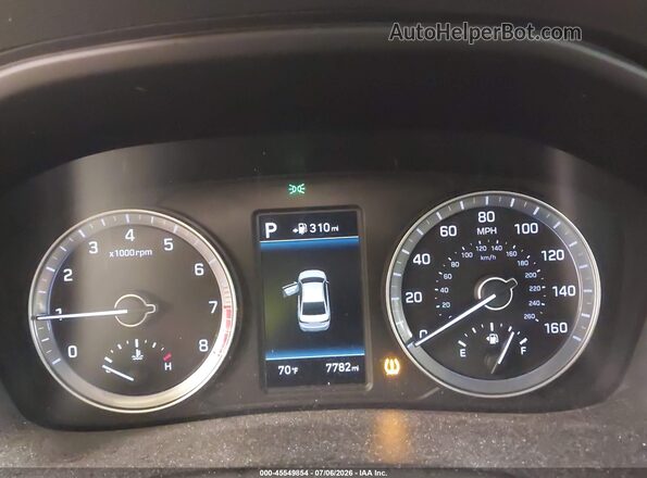 5NPE34AF4JH647531 2018 HYUNDAI SONATA Белый Вид задних сидений
