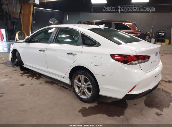 5NPE34AF4JH647531 2018 HYUNDAI SONATA Белый Задняя левая четверть