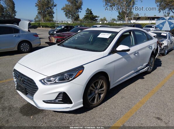 5NPE34AF4JH648999 2018 HYUNDAI SONATA White Передня ліва чверть