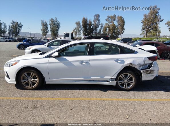 5NPE34AF4JH648999 2018 HYUNDAI SONATA White Панорамний вид салону 360°