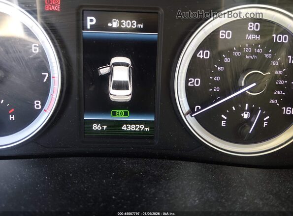 5NPE34AF4JH648999 2018 HYUNDAI SONATA White 