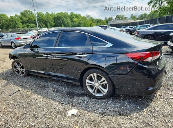 5NPE34AF4JH650798 2018 HYUNDAI SONATA Black უკანა მარცხენა