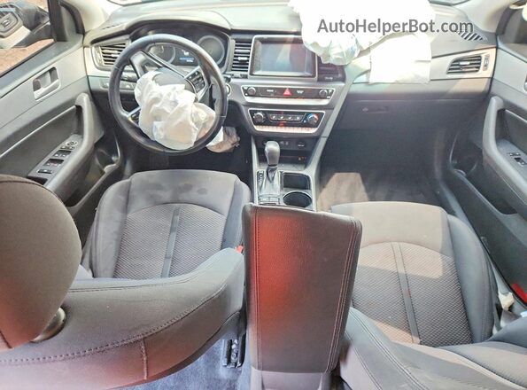 5NPE34AF4JH650798 2018 HYUNDAI SONATA Black წინა პანელის ხედი