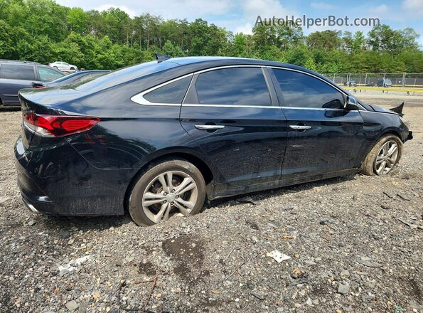 5NPE34AF4JH650798 2018 HYUNDAI SONATA Black უკანა მარჯვენა