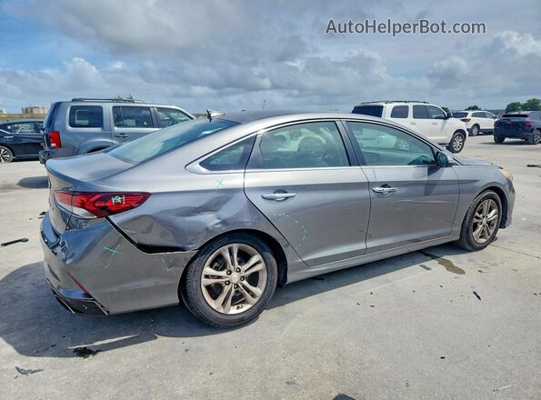 5NPE34AF4JH655578 2018 HYUNDAI SONATA Silver Trasero derecho
