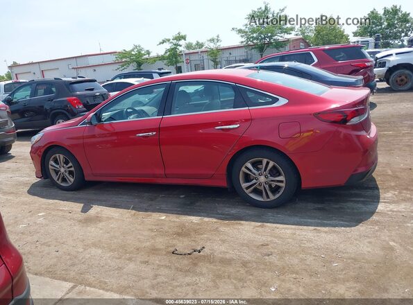 5NPE34AF4JH656567 2018 HYUNDAI SONATA Red Панорамний вид салону 360°