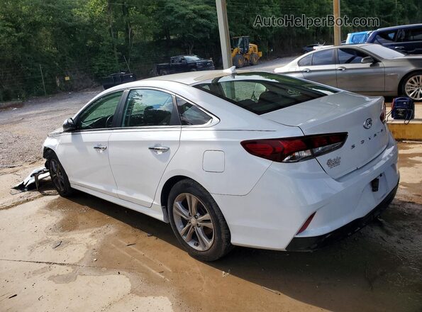 5NPE34AF4JH673255 2018 HYUNDAI SONATA Белый Задняя левая четверть