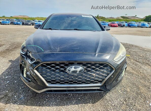 5NPE34AF4JH701104 2018 HYUNDAI SONATA Black Vista frontal