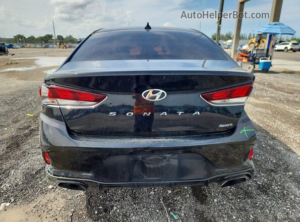 5NPE34AF4JH701104 2018 HYUNDAI SONATA Black Vista trasera