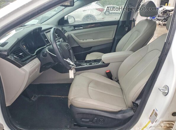 5NPE34AF4KH746724 2019 HYUNDAI SONATA White Սալոնի դիմացի տեսք