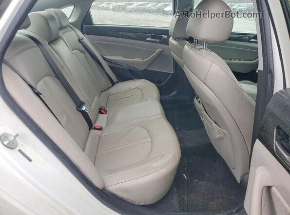5NPE34AF4KH746724 2019 HYUNDAI SONATA White Հետևի նստատեղերի տեսք