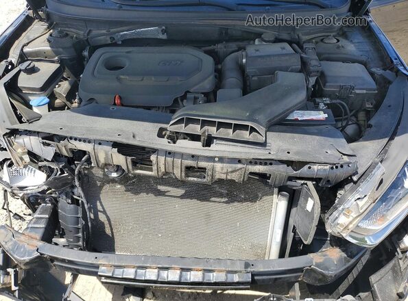 5NPE34AF4KH750160 2019 HYUNDAI SONATA Black Widok wnętrza z tyłu