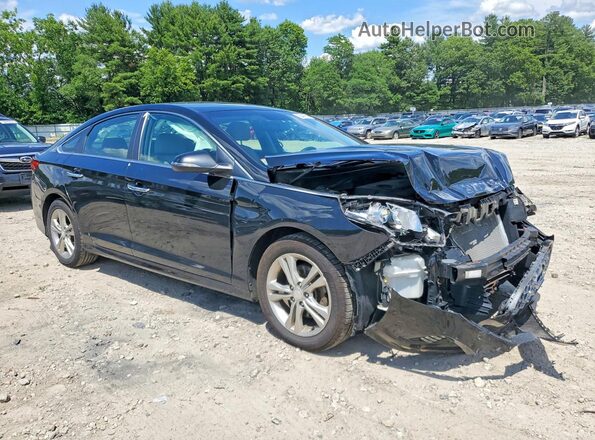 5NPE34AF4KH750160 2019 HYUNDAI SONATA Black Przód prawy