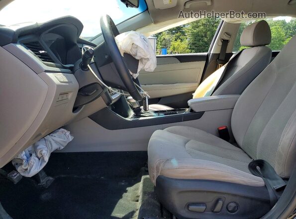 5NPE34AF4KH750160 2019 HYUNDAI SONATA Black Widok wnętrza z przodu
