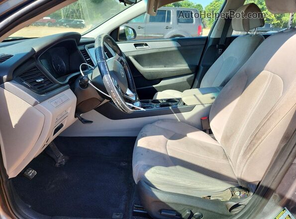 5NPE34AF4KH753415 2019 HYUNDAI SONATA Gray წინა სალონის ხედი