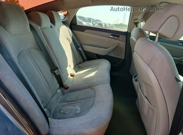 5NPE34AF4KH753415 2019 HYUNDAI SONATA Gray უკანა სავარძლების ხედი
